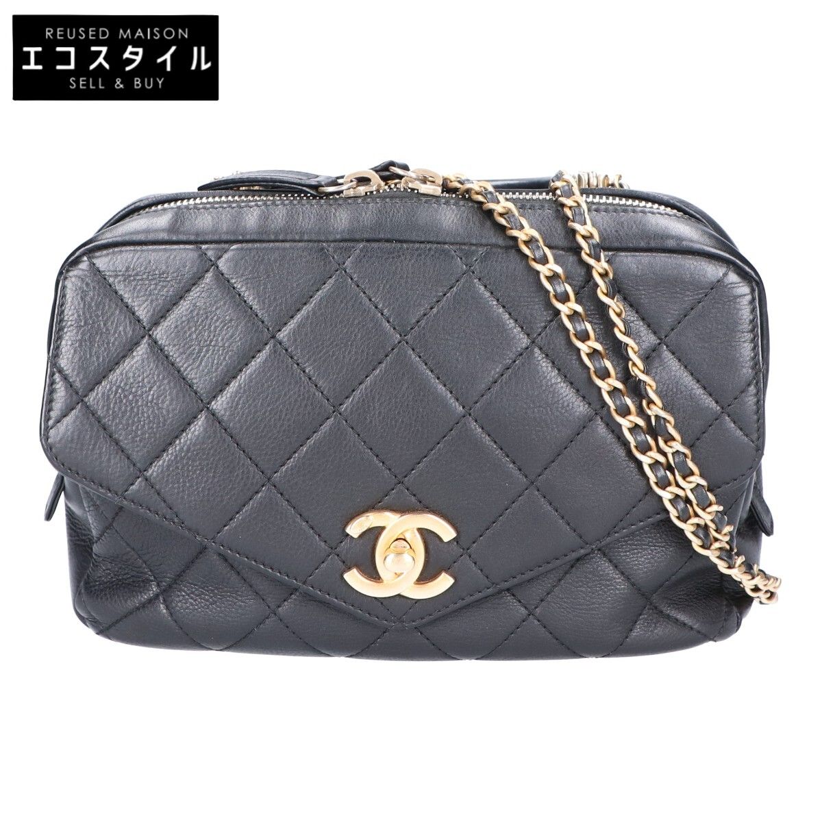 新品同様★シャネル マトラッセ トップハンドル チェーンショルダーバッグ 正規品 CHANEL シャネル 27番台 トップハンドル マトラッセ 2WAYハンドバッグ