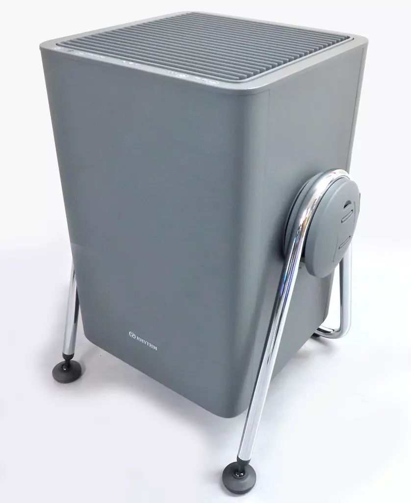 空調家電 リズム 2重反転ファン空気清浄機 Silky Wind Clean ダークグレー