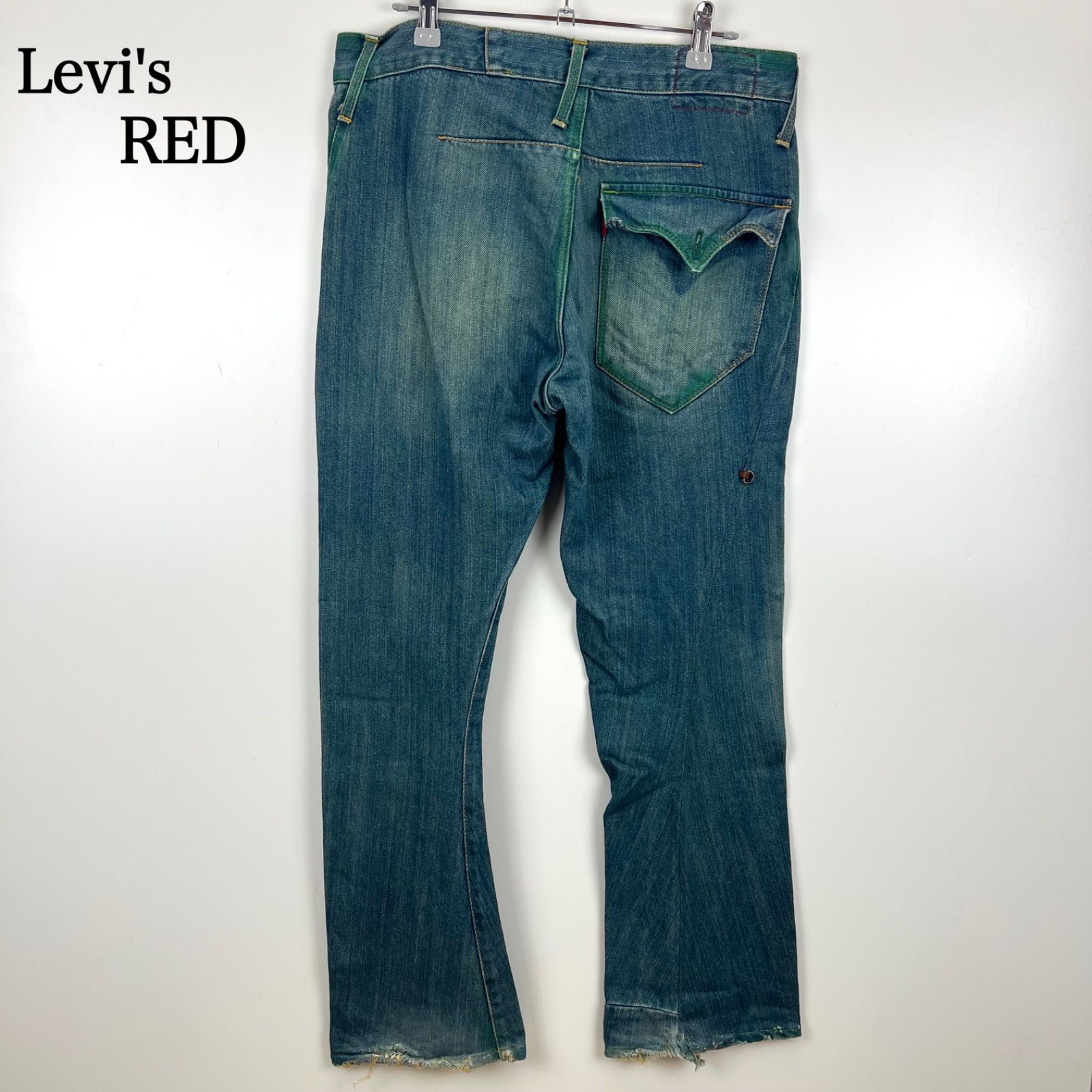 Levi's RED 00s 2002 italy archive Guys Warped Boot Cut Jeans 名作