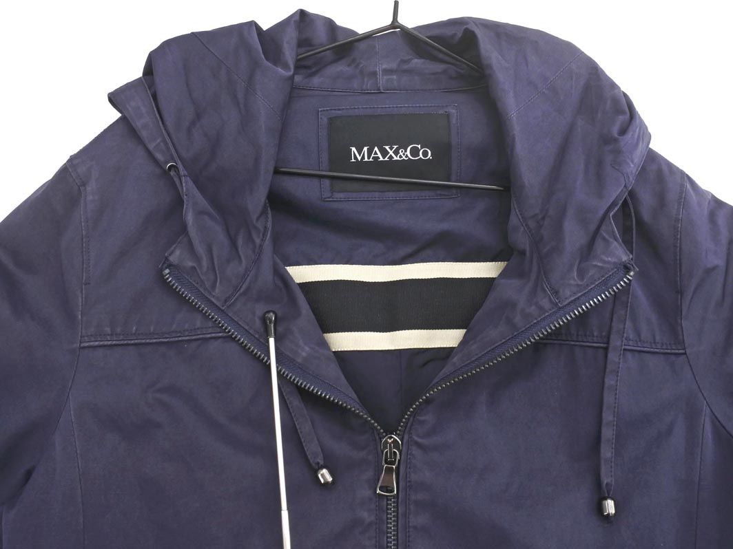 MAX＆COマックス＆コーフーディーコート MAX&Co. マックスアンドコー フーディー コート size40/紺