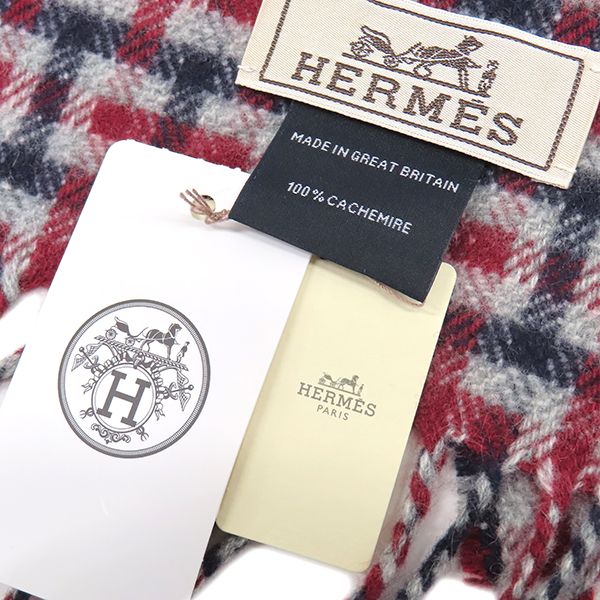 エルメス　HERMES カシミヤ　マフラー　ボルドー 楽天市場】エルメス マフラー ボルドー/黄/青/紺 ストライプ メンズ