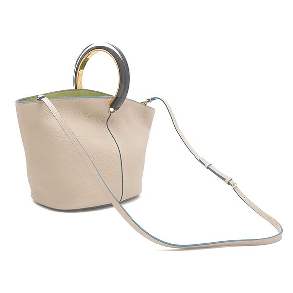 限定価格【美品】MARNI マルニ パニエ レザー ワンハンドル 2WAY  