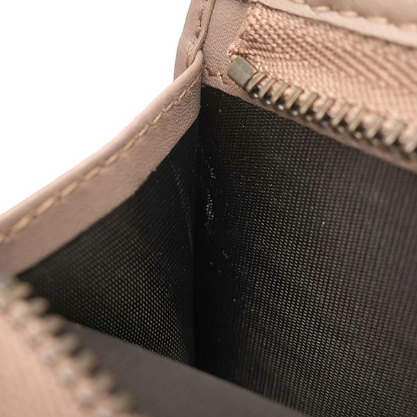 シェブロンキルティングナッパレザー ピンクベージュ