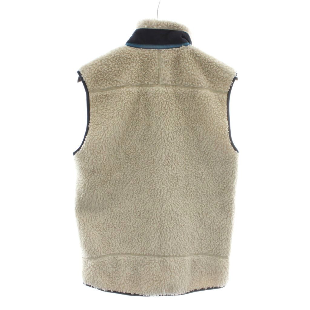 パタゴニア Patagonia クラシックレトロXベスト CLASSIC RETRO X VEST フリースベスト ハイネック ジップアップ ロゴ S ベージュ XZ