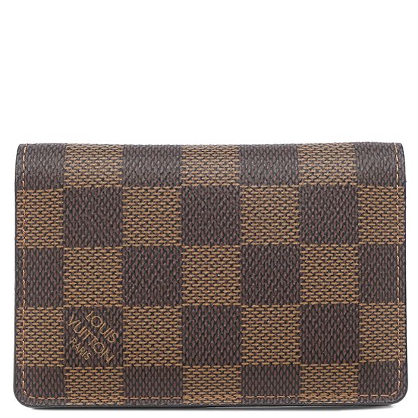 ルイヴィトン LOUIS VUITTON カードケース オーガナイザー ドゥ ポッシュ ダミエキャンバス ダミエエベヌ 名刺入れ N 63145 MI 0096 箱