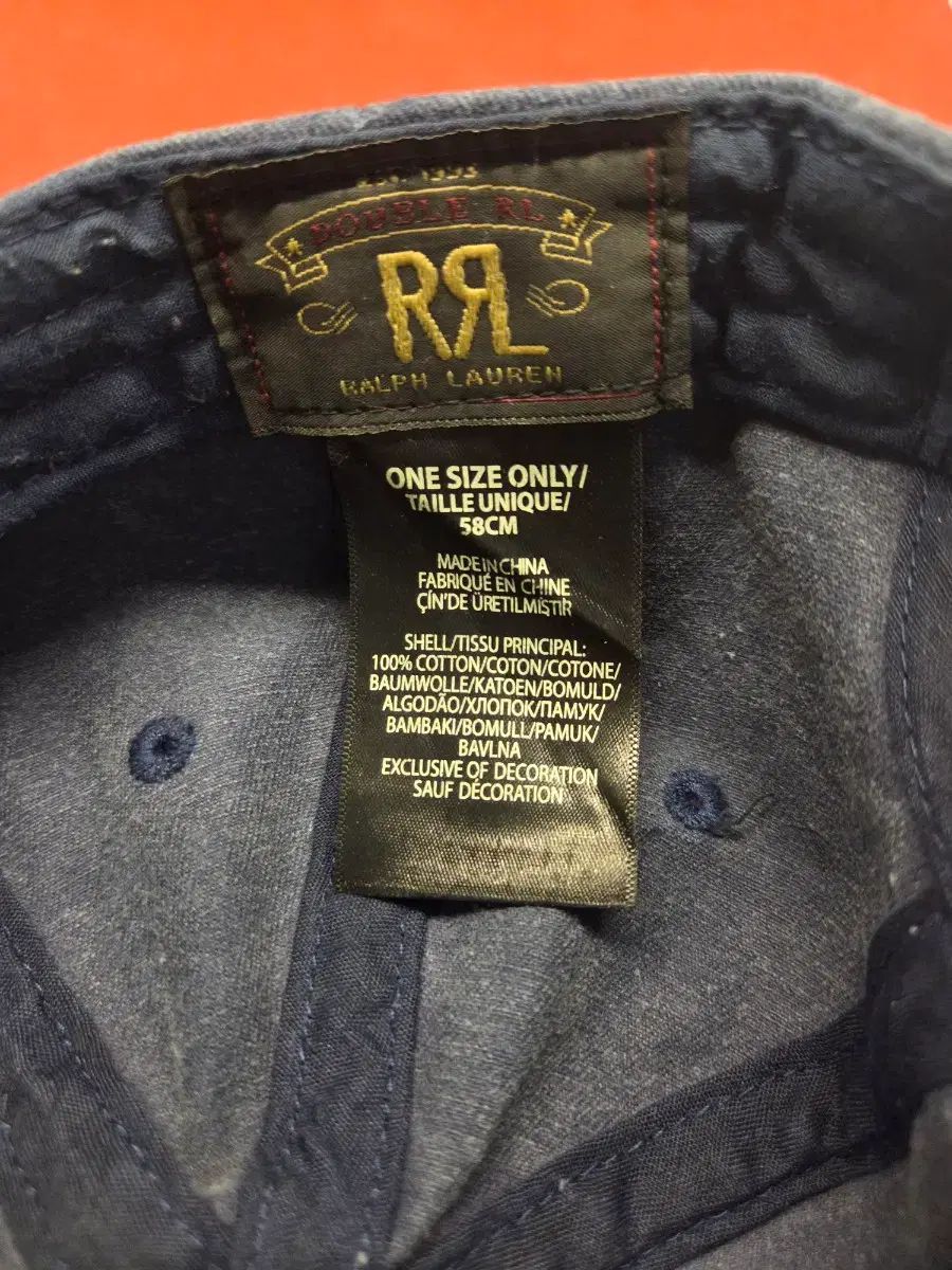 RRL ダブルアールエル ロゴ ベースボールキャップ ブルー ボトムス その他 