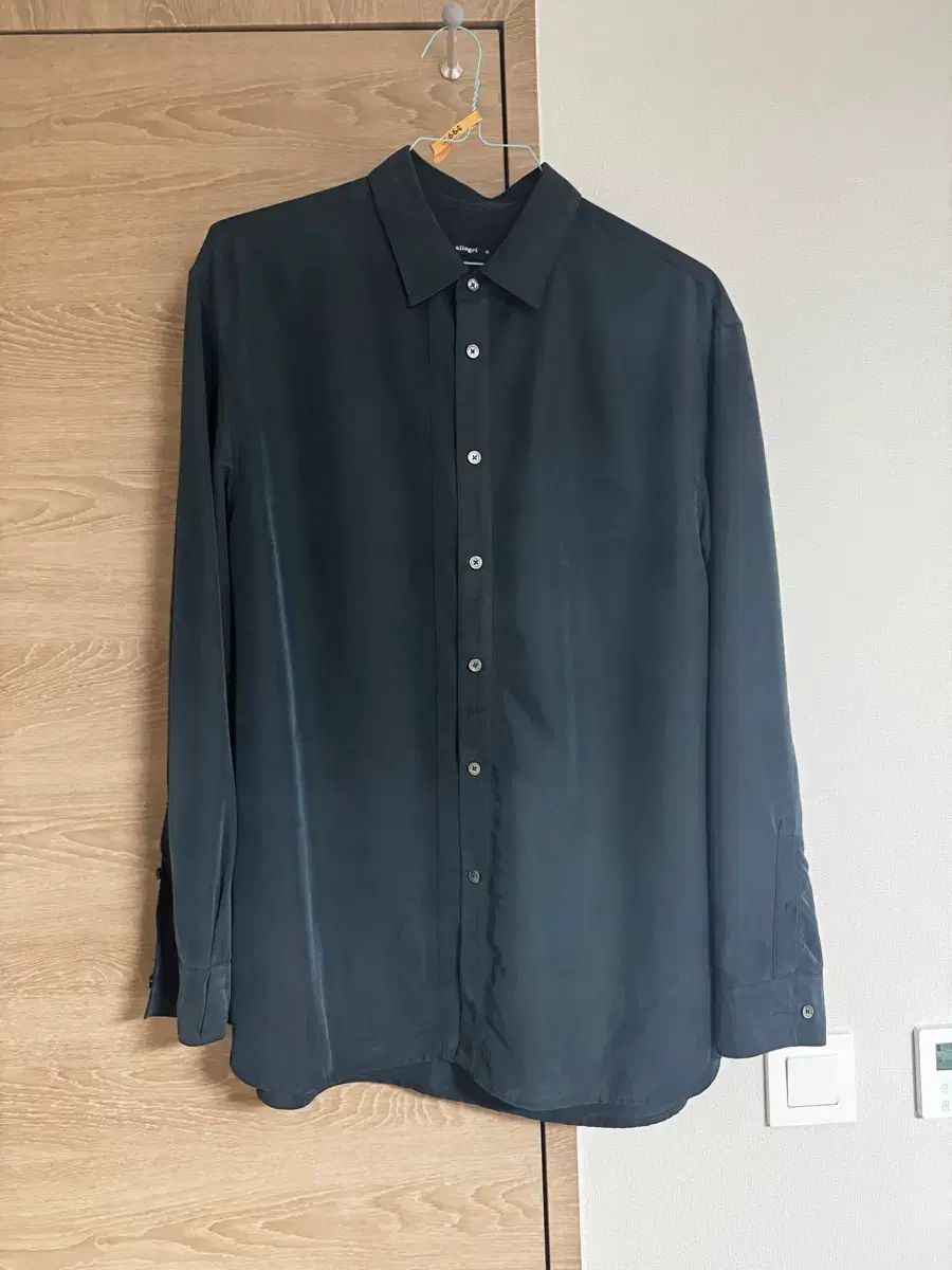 allagri ブラック スウェード シャツ xl