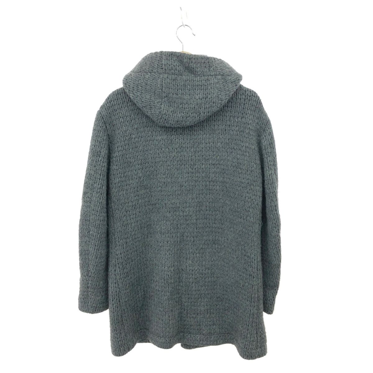 Three dots スリードッツ フーデットニットコート サイズ:M     グレー メンズ / 240001161940 Three dots スリードッツ フーデットニットコート サイズ:M グレー
