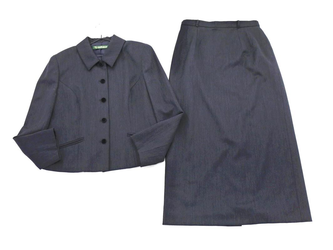 NEWYORKER ニューヨーカー ウール混 セットアップ ジャケット スカート