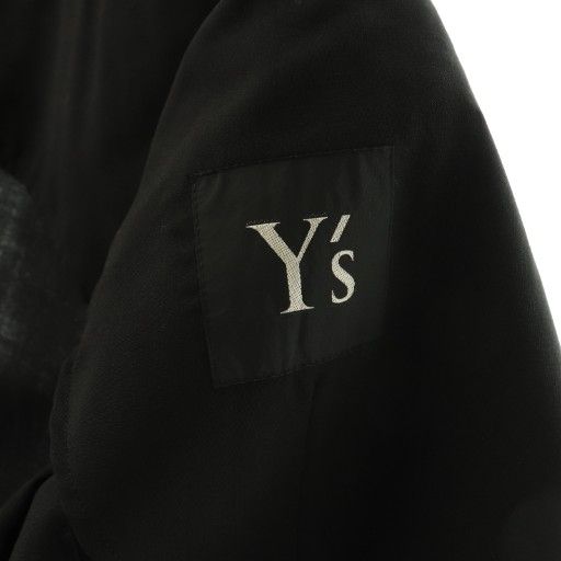 Y's ワイズ ヨウジヤマモト ブラック テーラードジャケット ワイズ Y's ヨウジヤマモト 人気 ウール2Bテーラードジャケット