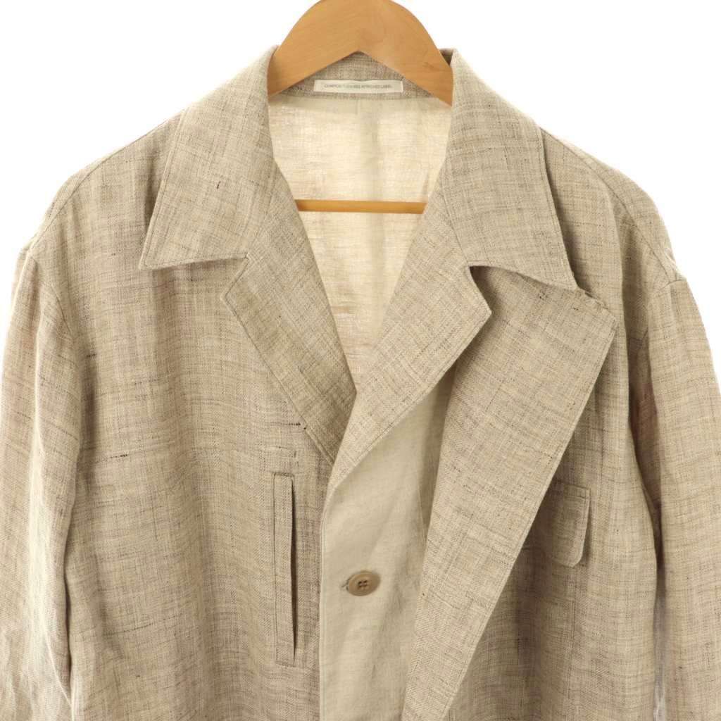 ワイズ Y's ヨウジヤマモト 24SS LINEN TWEED DOUBLE LAYERED COAT