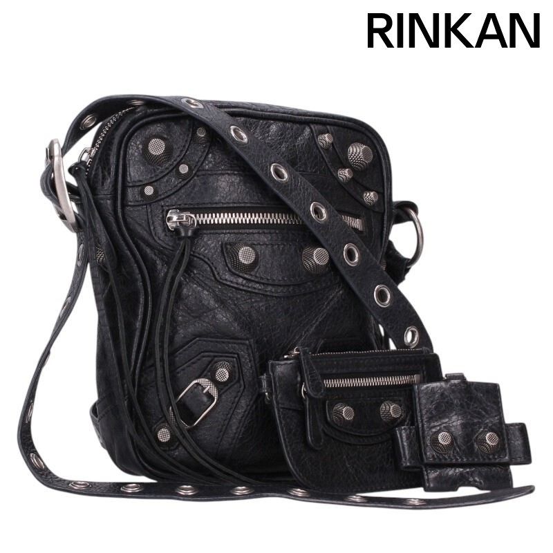 バレンシアガ 719065 ルカゴール レザーショルダーバッグ メンズ