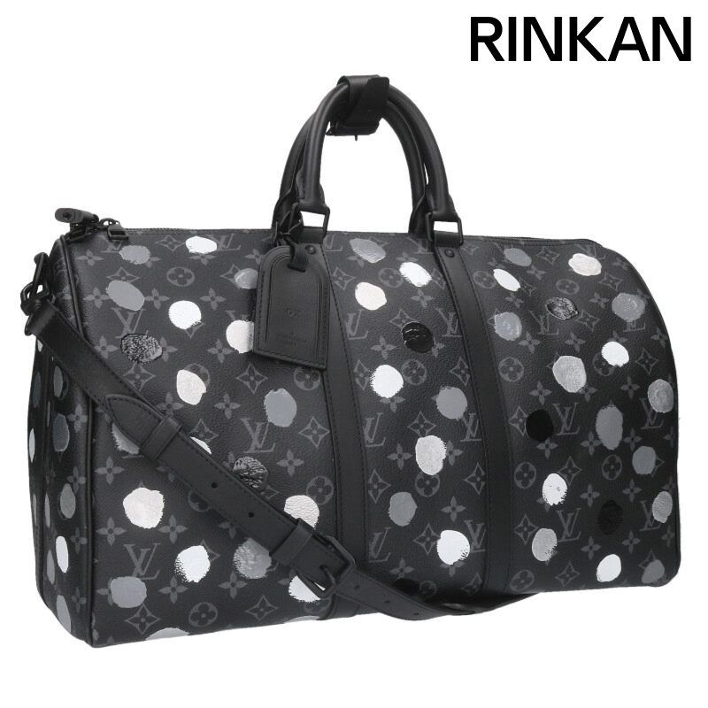 ルイヴィトン ×草間彌生 M 46400 キーポル45 モノグラムエクリプスドットボストンバッグ メンズ 45