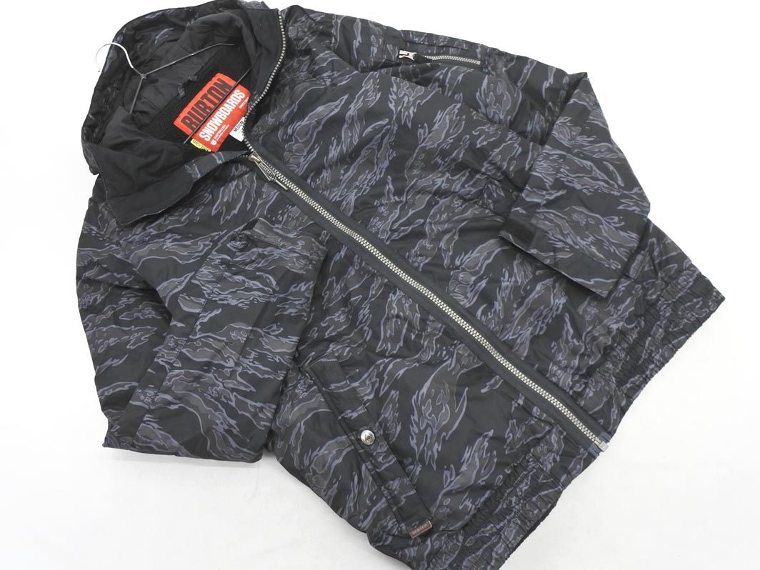 BURTON バートン スノーボード ウェア 迷彩 ジャケット sizeM/黒