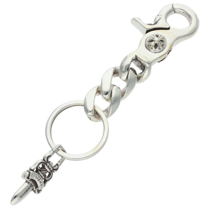 クロムハーツ CLP CHN CLASSIC-S ショートクラシックリンク シルバーウォレットチェーン メンズ ショート