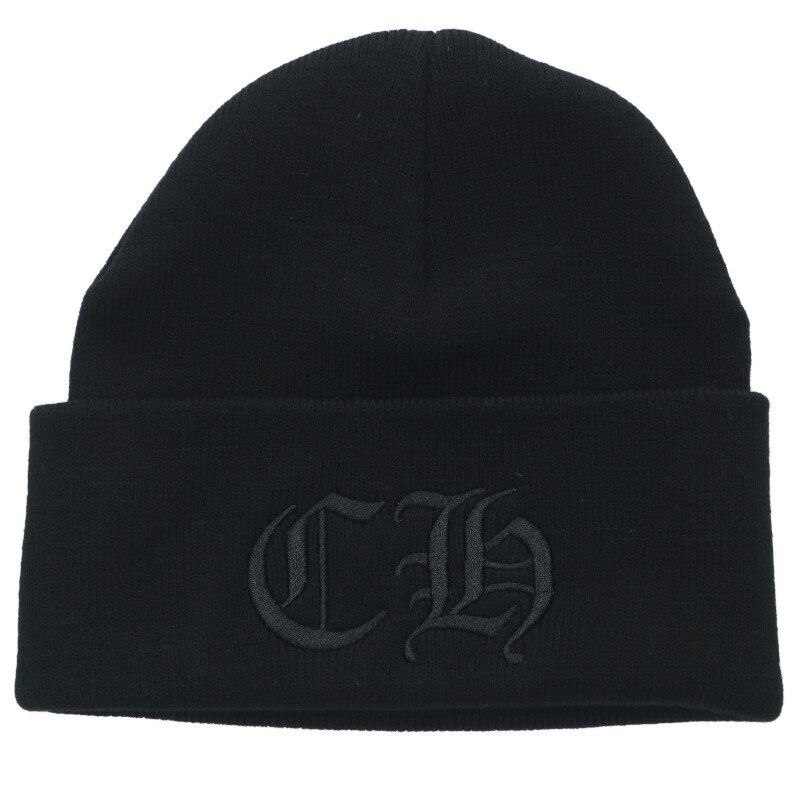 クロムハーツ WOOL WATCH CAP ウールワッチキャップ CH刺繍ビーニーキャップ帽子 メンズ