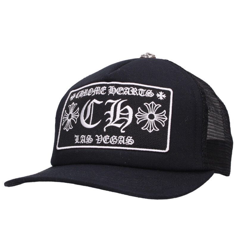 クロムハーツ TRUCKER CAP トラッカーキャップ ラスベガス CHパッチロゴメッシュキャップ帽子 メンズ