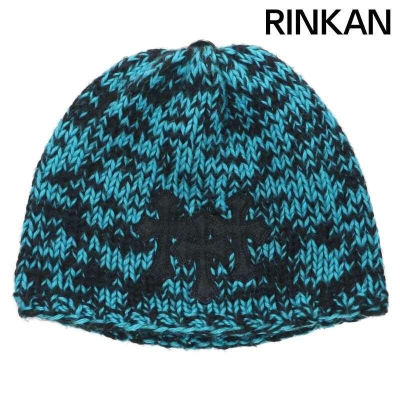クロムハーツ BEANIE CASH クロスパッチカシミアニットビーニー帽子 メンズ