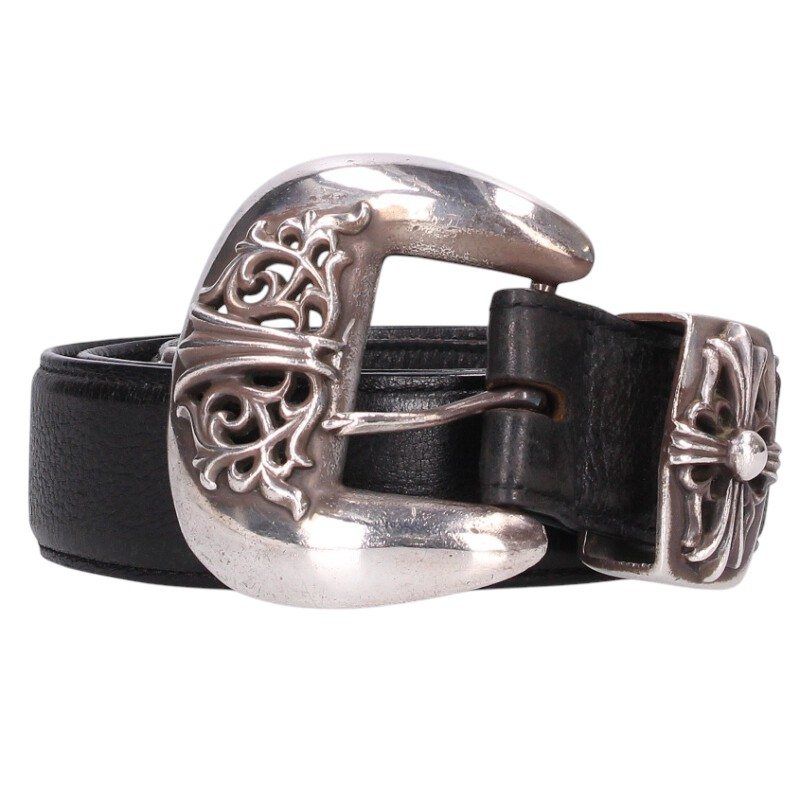 クロムハーツ BLT CLASSIC 3PC/クラシック3PC レザーベルト メンズ 34