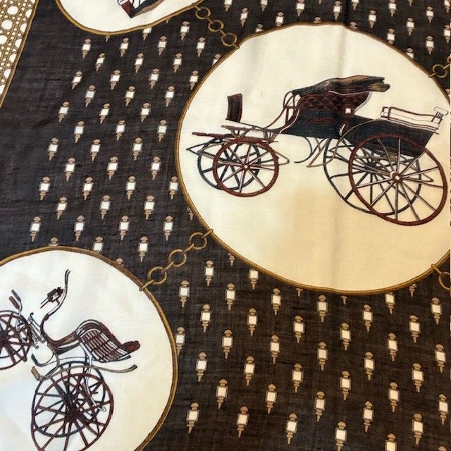 馬車柄 ブラウン系