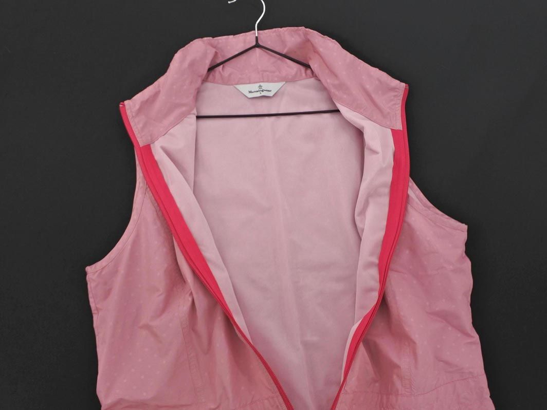 Munsingwear マンシングウェア ゴルフ ドット ベスト sizeL/ピンク