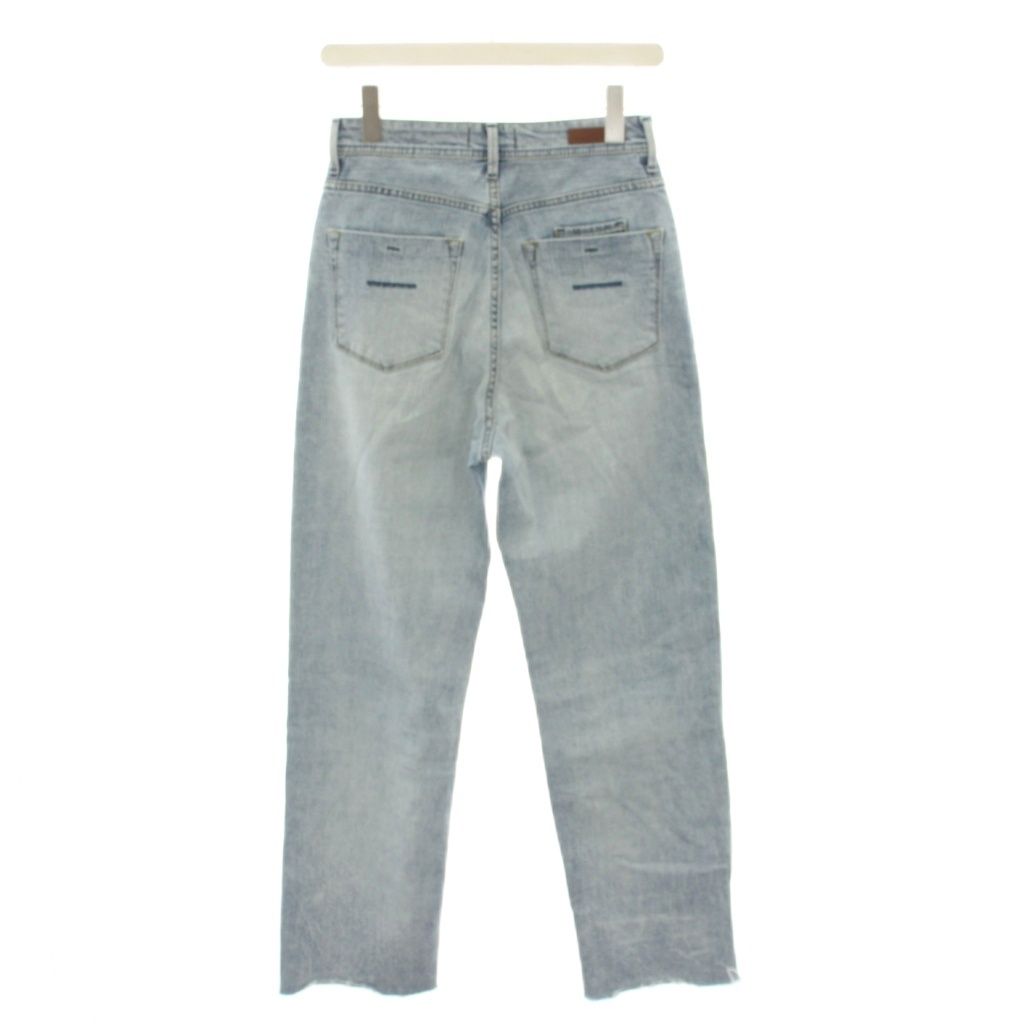 【ヤヌーク】レア ボーイズストレートLEA デニムパンツ カットオフ クラッシュ YANUK（ヤヌーク） レア ボーイズストレート LEA (BoysStraight) -OBK