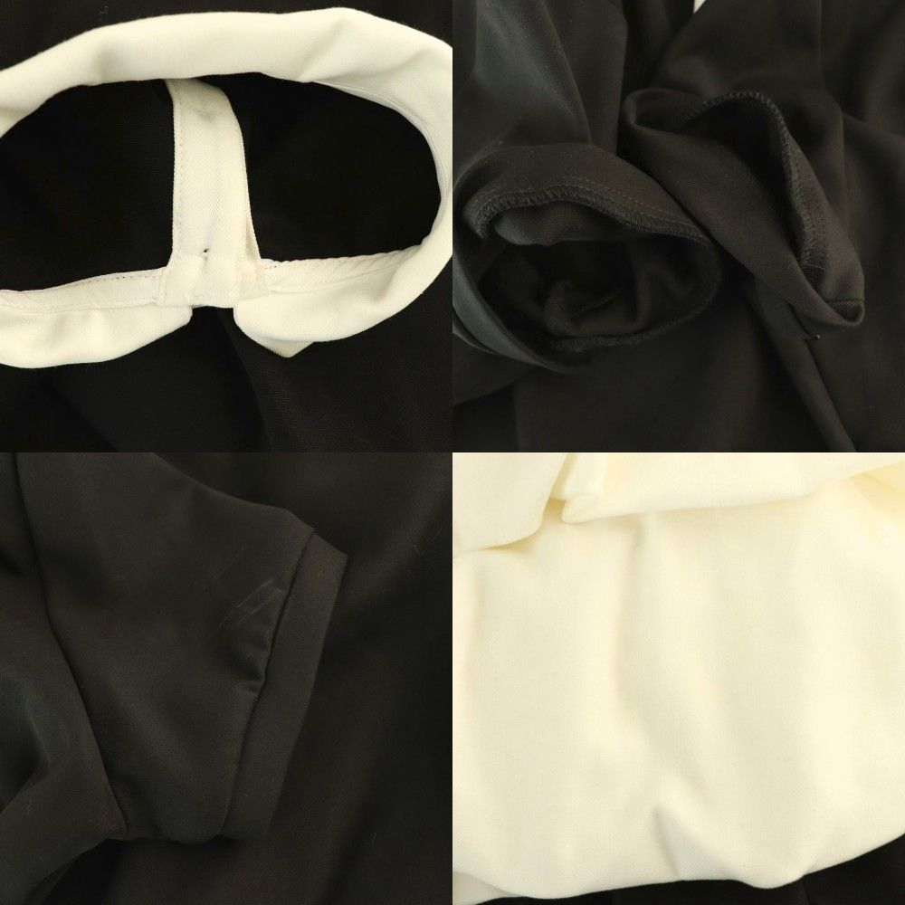 ザトゥー THETOE Hydra Polo Onepiece ワンピース 半袖 膝丈 M 黒 オフ