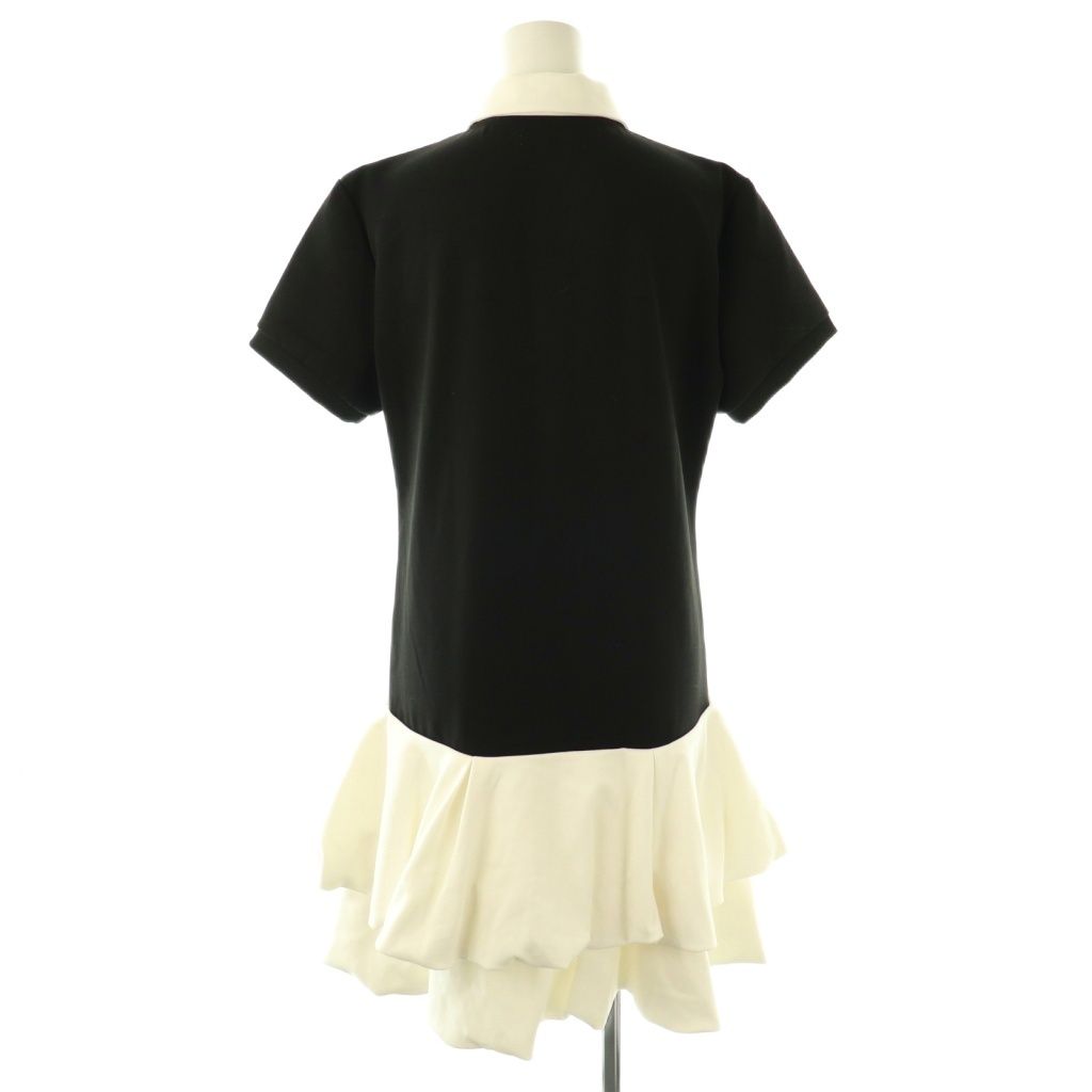 ザトゥー THETOE Hydra Polo Onepiece ワンピース 半袖 膝丈 M 黒 オフ