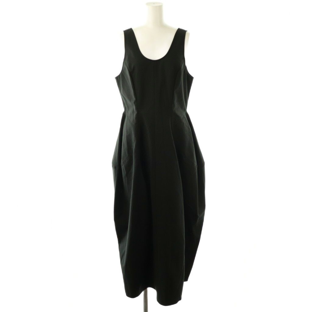 nagonstans ジャンパースカート　黒　M ナゴンスタンス nagonstans 25AW loose-peplum jumper-skirt