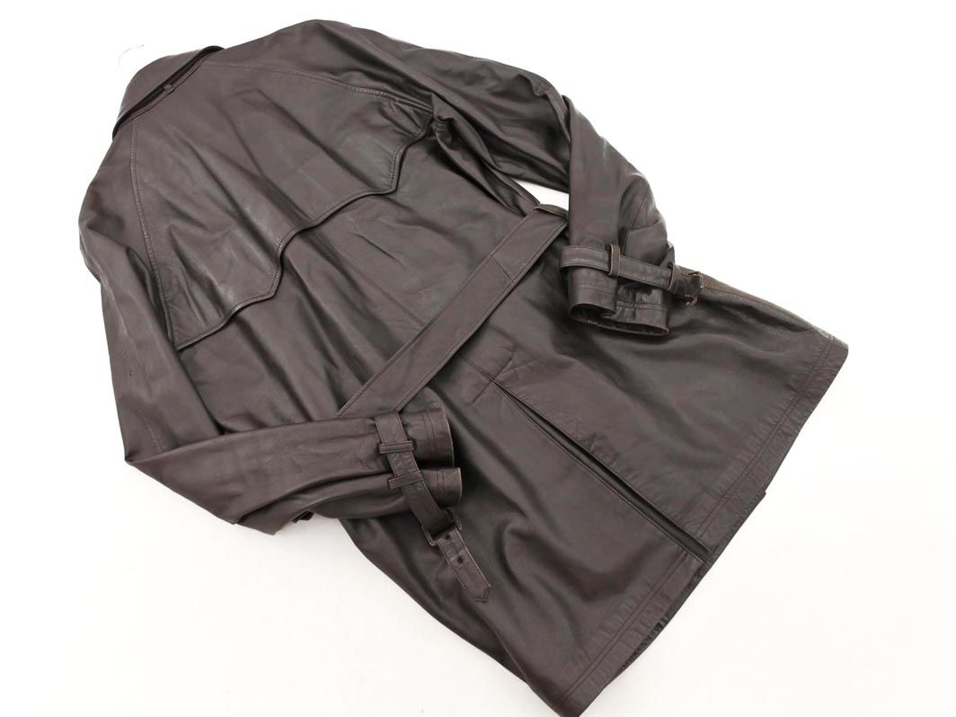 Paul Smith ポールスミス 本革 ラムレザー トレンチ コート sizeXL