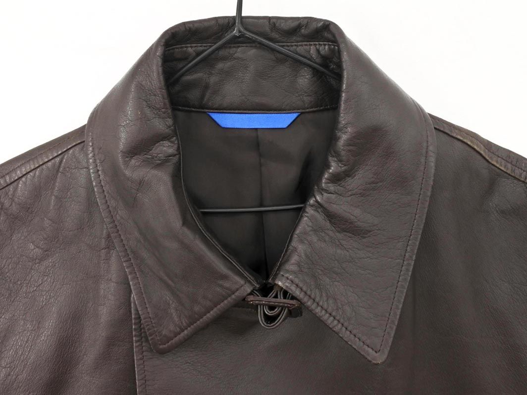 Paul Smith ポールスミス 本革 ラムレザー トレンチ コート sizeXL