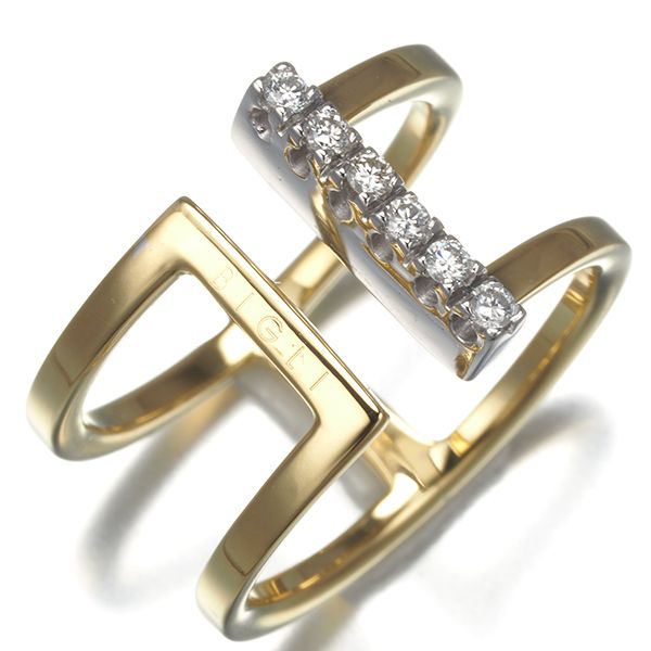 ダイヤ　原石　K18　YG/WG　リング　11.5号 K18 YG PG WG 1.00ct ダイヤモンド ハーフ エタニティ リング ゴールド