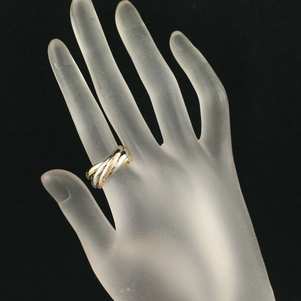 カルティエ トリニティリング スリーカラー SM 5連 54号 K18YG/WG/PG