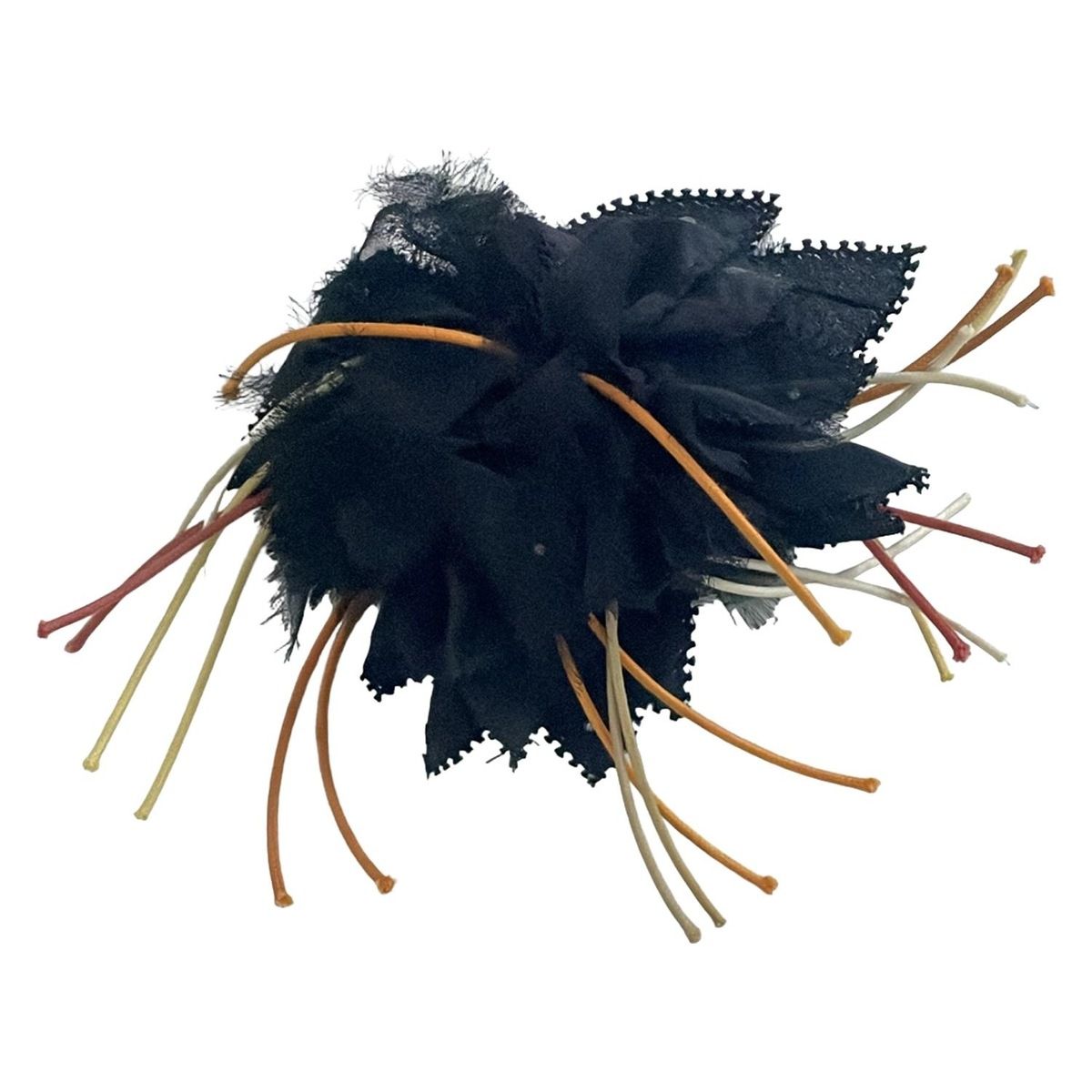 ANTEPRIMA アンテプリマ コサージュ - 黒×オレンジ×マルチ ラインストーン