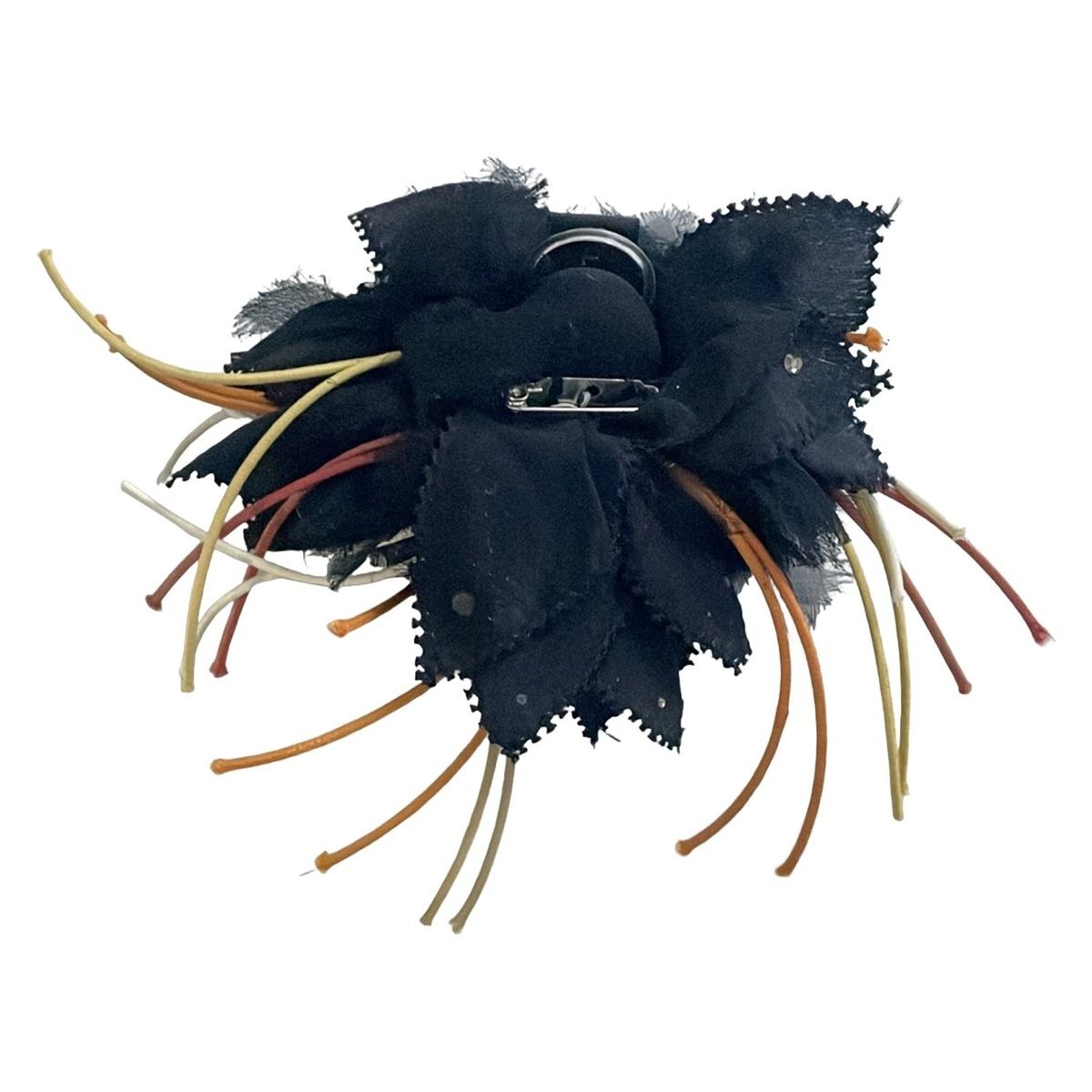 ANTEPRIMA アンテプリマ コサージュ - 黒×オレンジ×マルチ ラインストーン