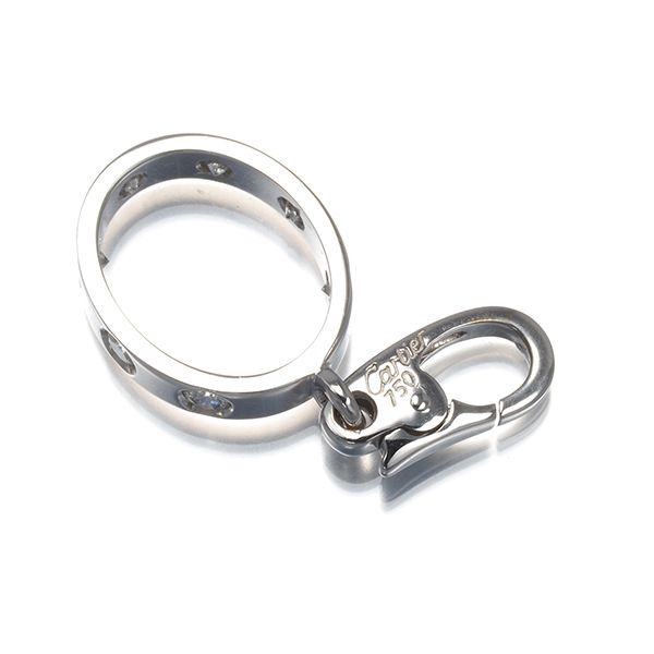 カルティエ ラブペンダントトップ ダイヤ ダイヤモンド チャーム K18WG