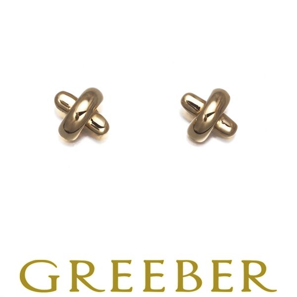 ティファニー ピアス クロスステッチ K18YG #182674 - メルカリ