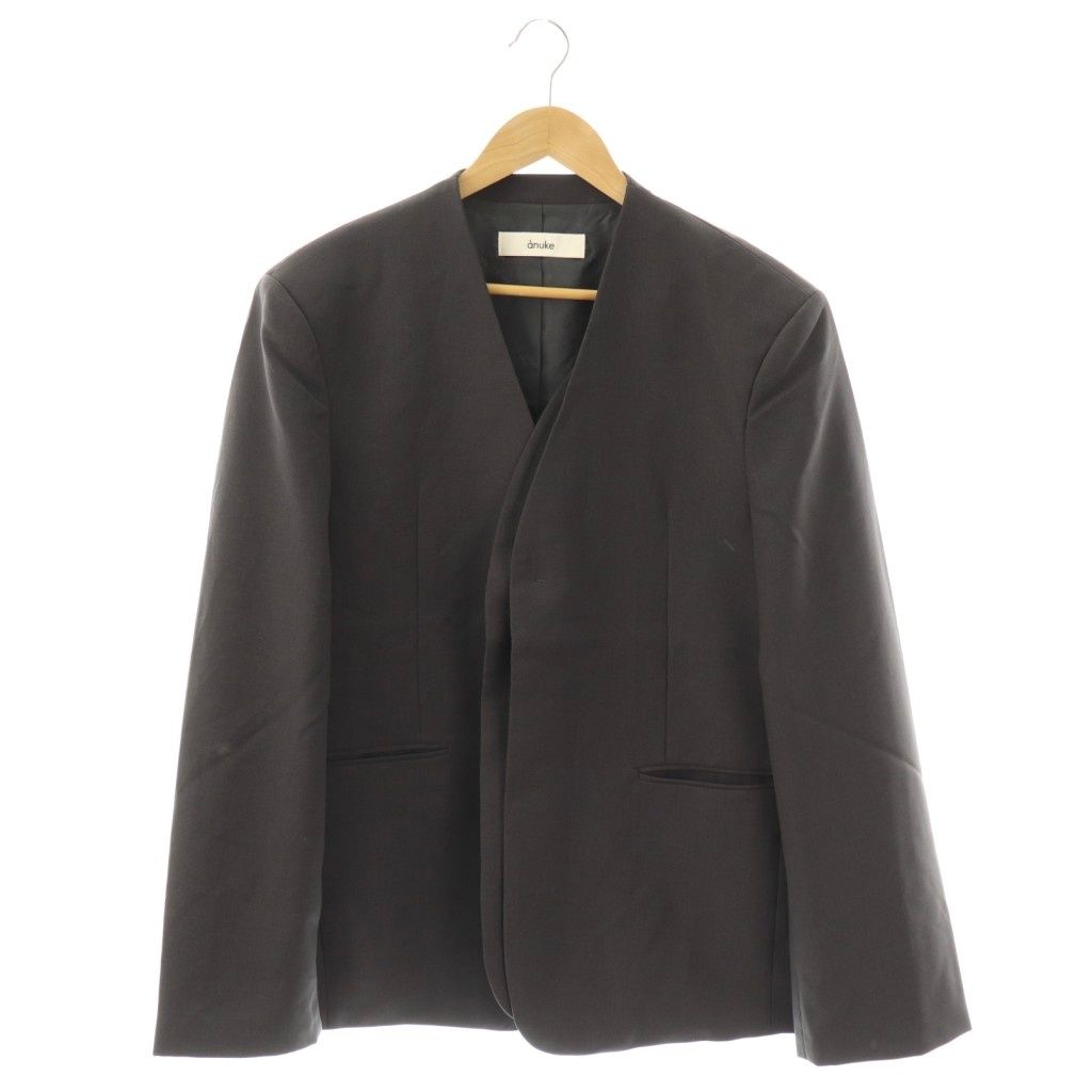 アンヌーク anuke Collarless Over Jacket ジャケット ノーカラー 38