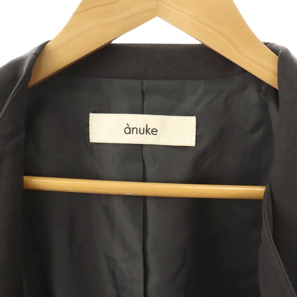 アンヌーク anuke Collarless Over Jacket ジャケット ノーカラー 38