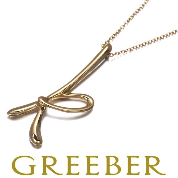 ●SALE★【ティファニー】イニシャル　レター　k　ラージ　ペンダント　2400 h649 ティファニー ノーツ レター イニシャル k ネックレス Ag 925