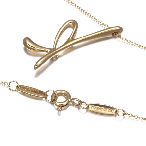 ティファニー ネックレス レター イニシャル K K18YG #176751 - メルカリ