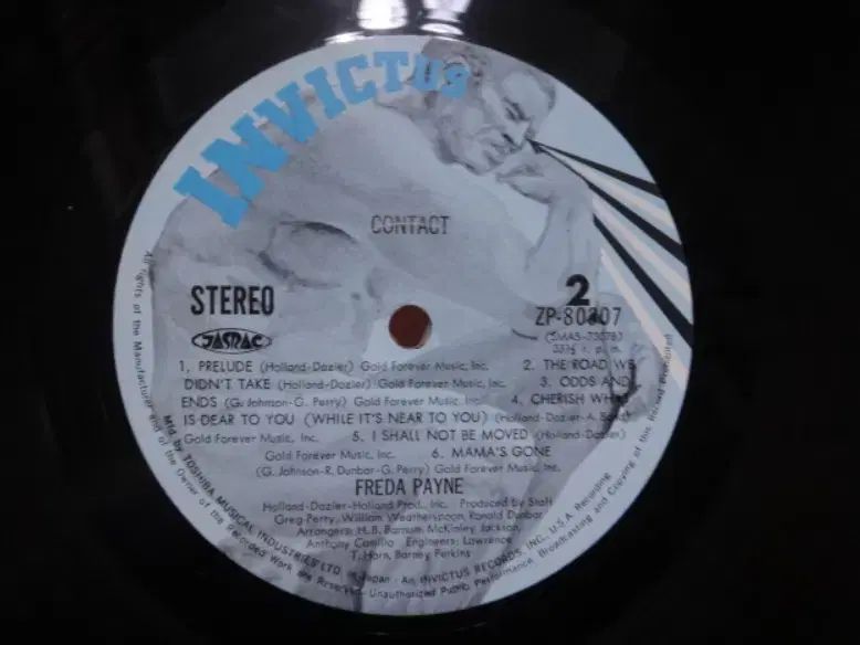 日本 LP Freda Payne ー 1971 年 早い Soul