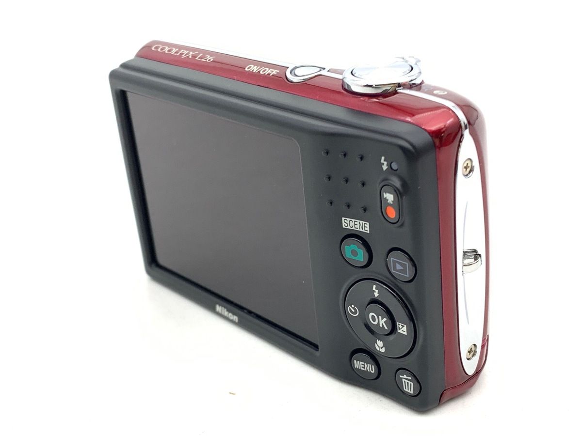 中古】 【美品】 ニコン COOLPIX L26 レッド - メルカリ