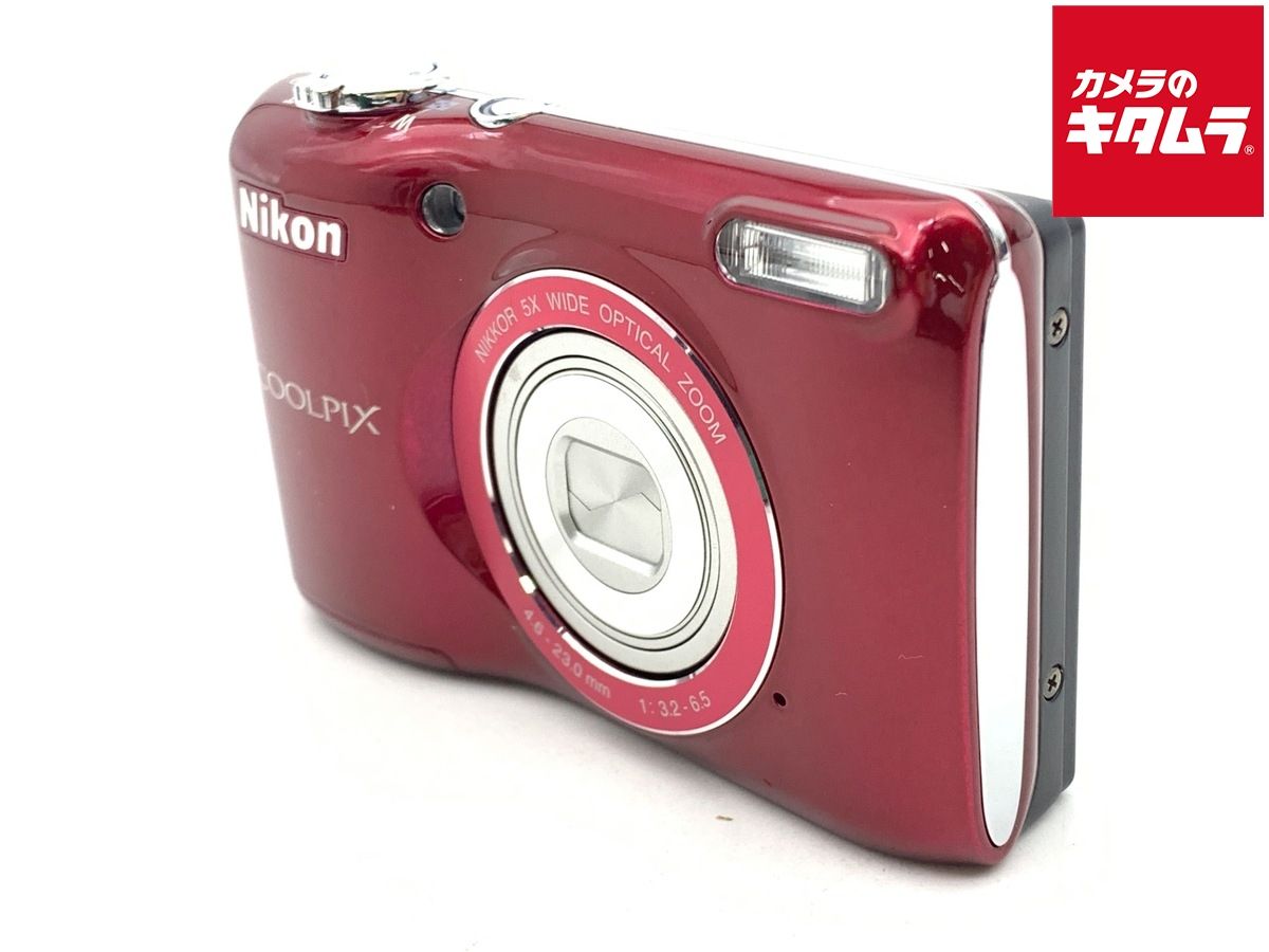 中古】 【美品】 ニコン COOLPIX L26 レッド - メルカリ