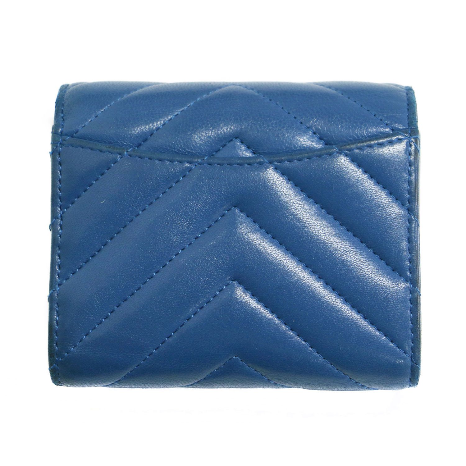 CHANEL シャネル | シェブロン ココマーク 短財布 / ミニウォレット