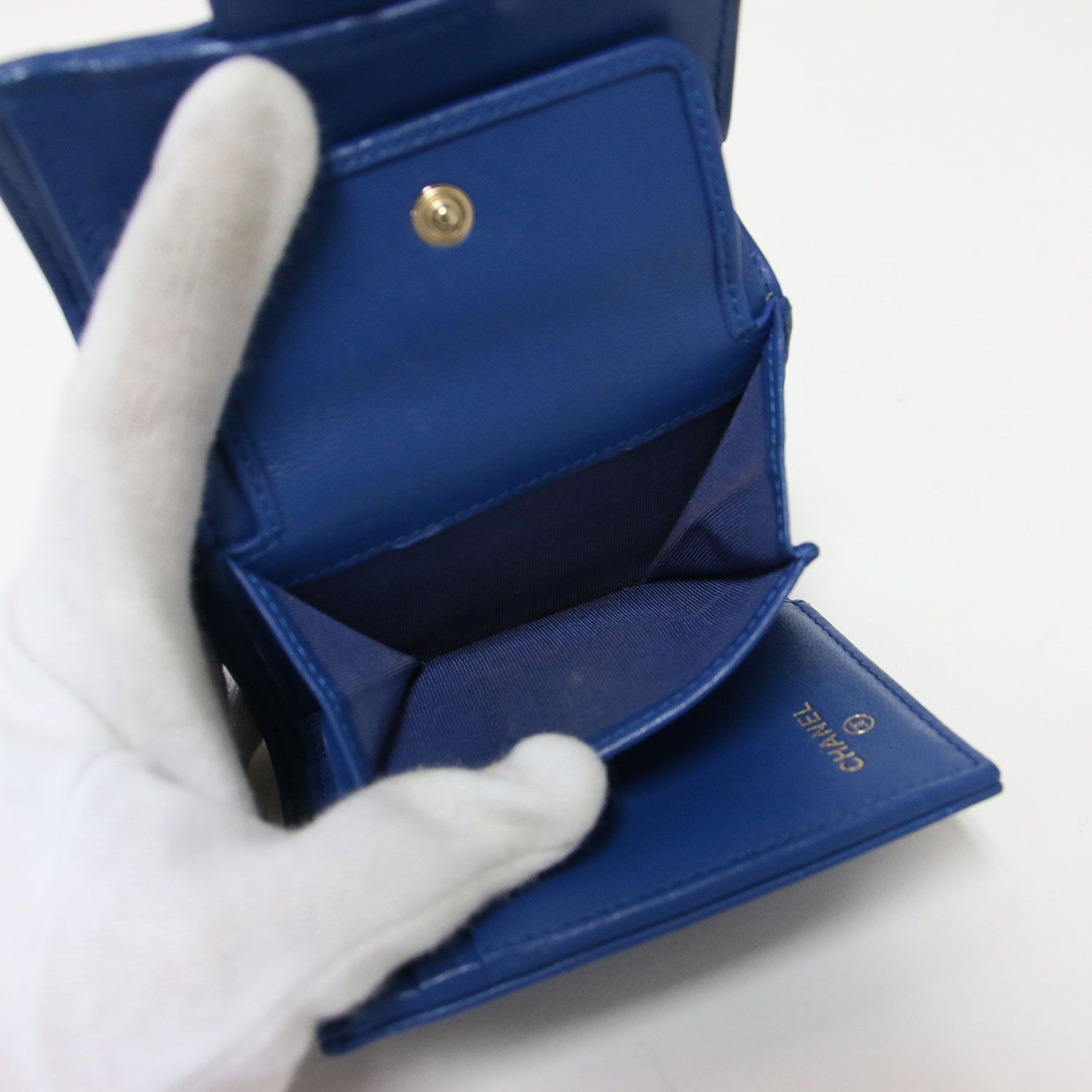 シャネル CHANEL 三つ折り ミニ 財布 ココマーク ココボタン ブルー 楽天市場】シャネル 三つ折り財布 マトラッセ ミニ財布 CCマーク ココ
