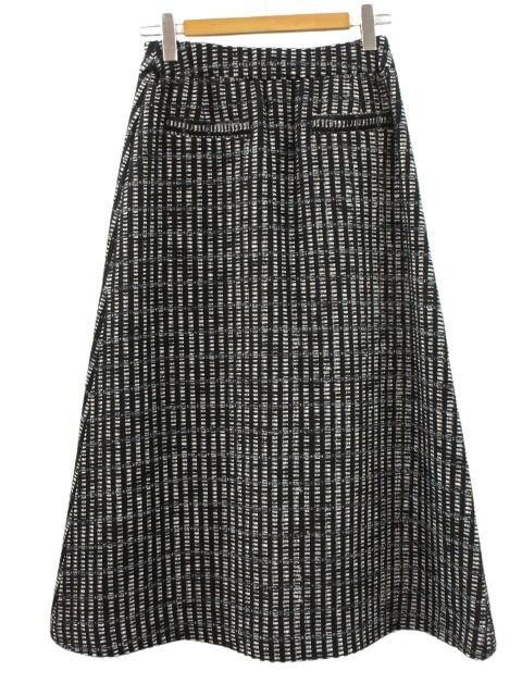 INGEBORG インゲボルグ　スカート 9号 インゲボルグ INGEBORG ロゴpt.スリットツイードスカート 9号 3