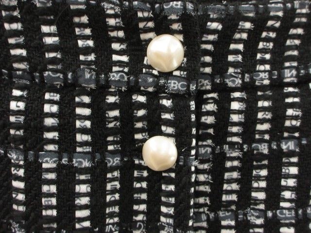 インゲボルグ INGEBORG ロゴpt.スリットツイードスカート 9号 3