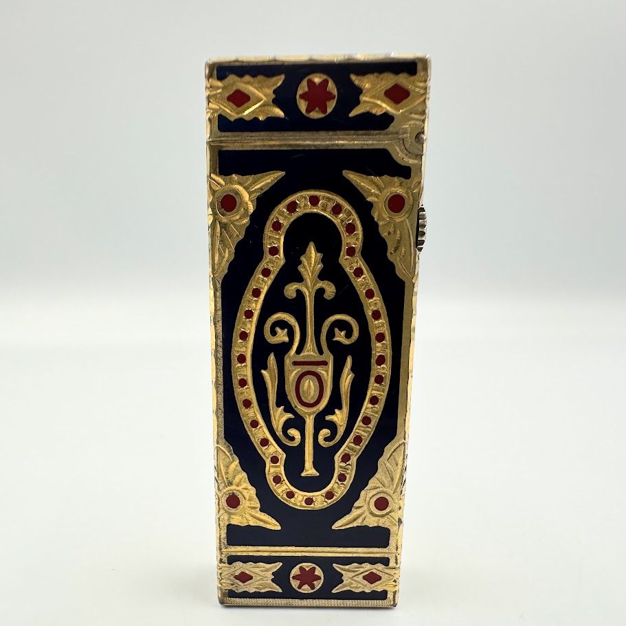 ダンヒル ロイキング彫刻 ガスライター 火打石〇