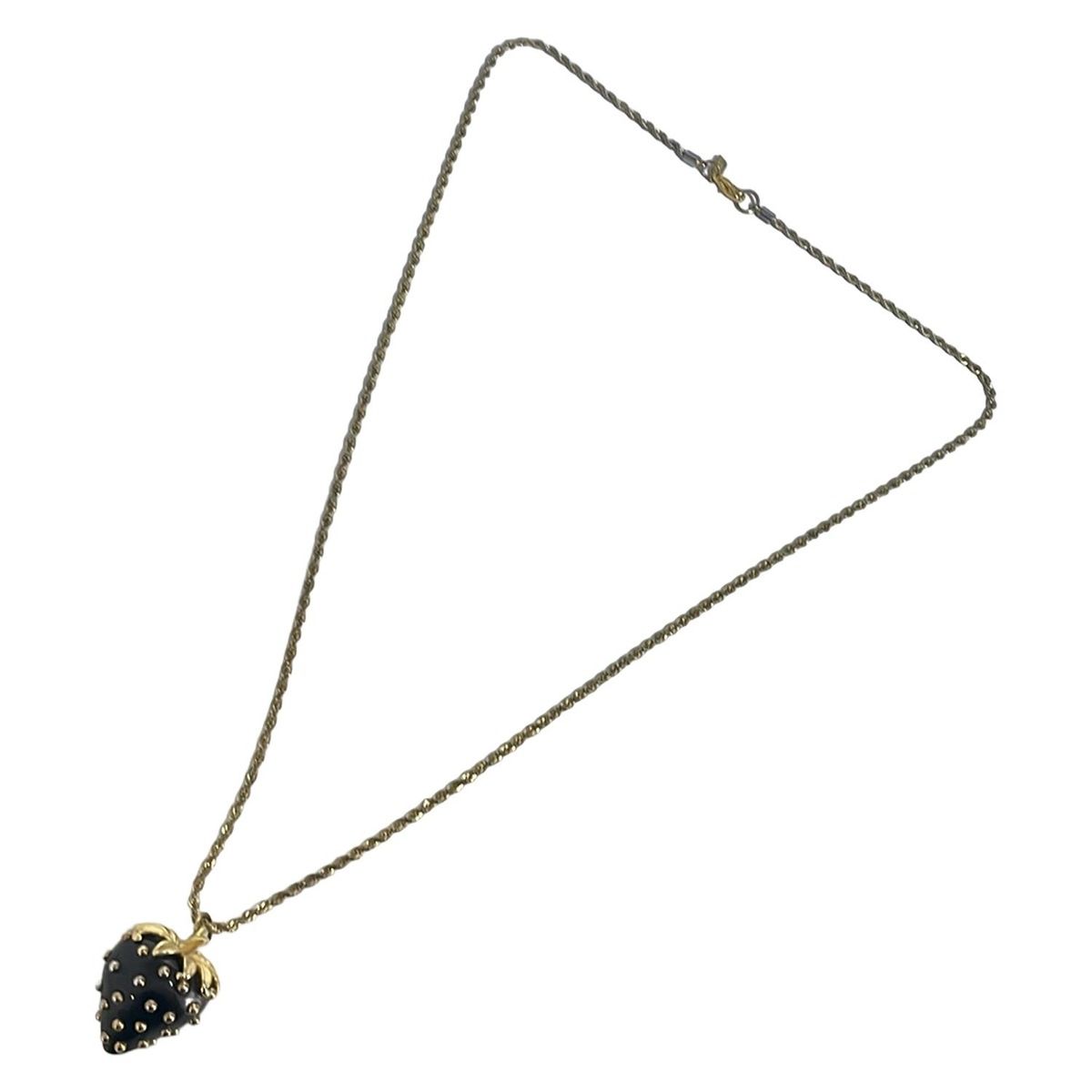 KENNETH JAY LANE ケネスジェイレーン ネックレス ゴールド 黒 イチゴ